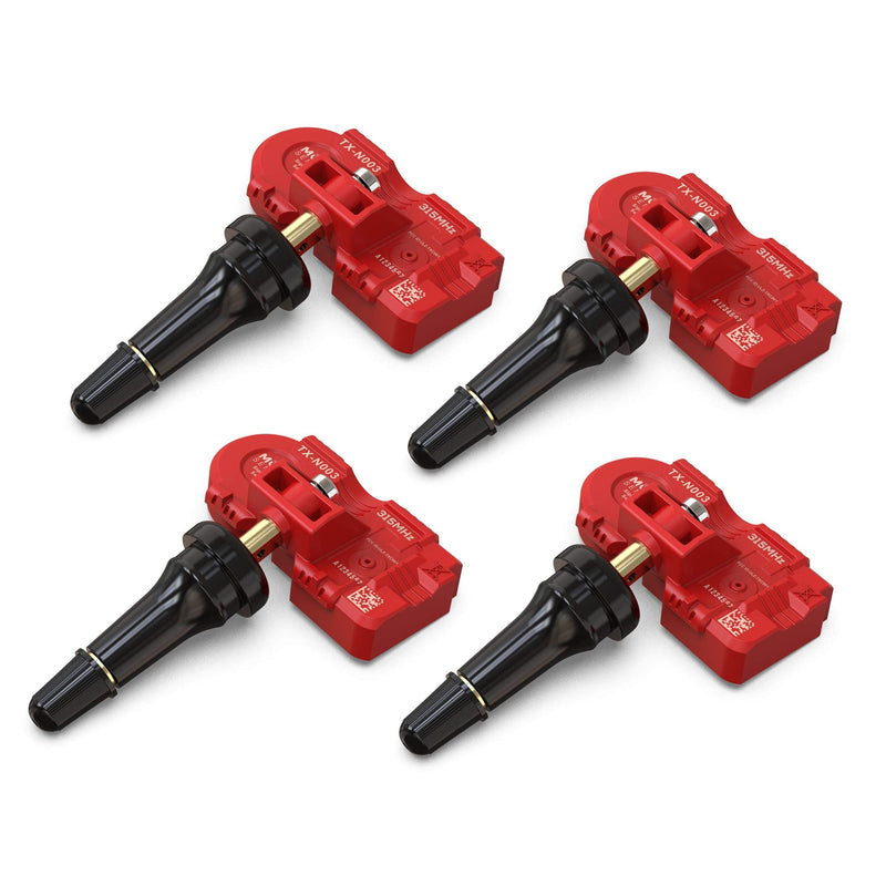 MORESENSOR Signature Series 315MHz TPMS Tire Pressure Sensor 4-Pack | Preprogrammed for Select 500+ American Brand Models | Replacement for 20925924 20922900 15268606 | Snap-in | NX-S024-SN-4