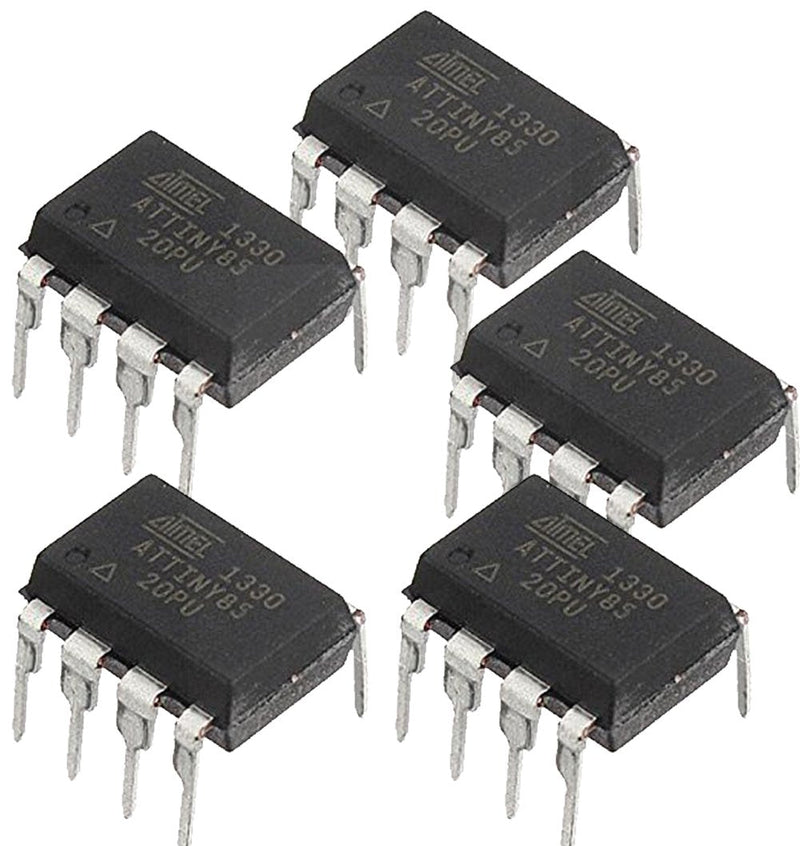 [Australia - AusPower] - Original Atmel Dip-8 ATTINY85-20PU Tiny85-20Pu Ic Chip Pack Of 5Pcs 