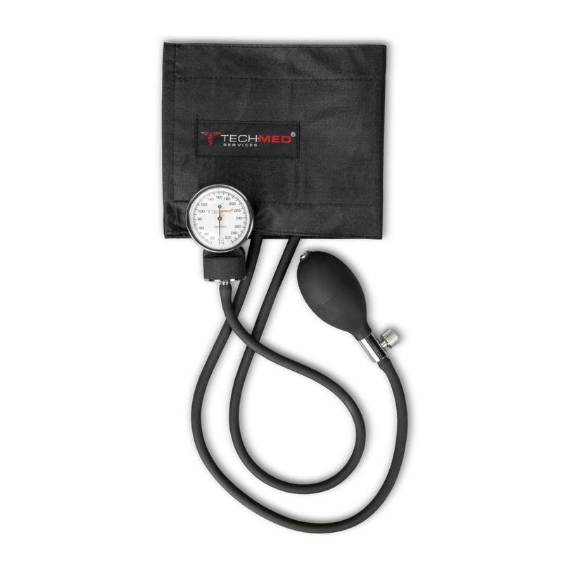 [Australia - AusPower] - Standard Manual Blood Pressure Cuff | Precise Monitoring Blood Pressure Cuff Manual and Sphygmomanometer | Black Nylon BP Cuff Manual 