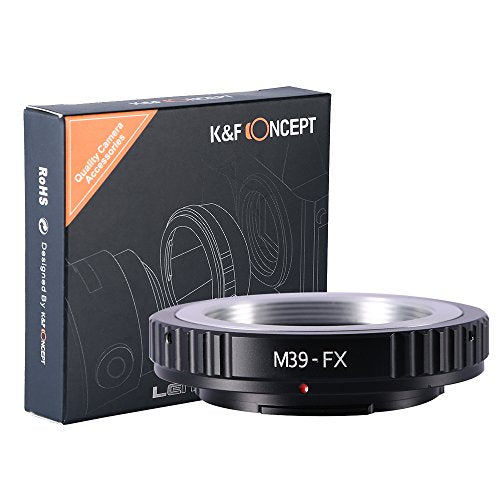 K&F Concept Lens Mount Adapter Compatible with Leica M39 (39mm x1 Leica Thread Mount) Lens to Fujifilm X-Pro1 Mirrorless Camera M39-FX