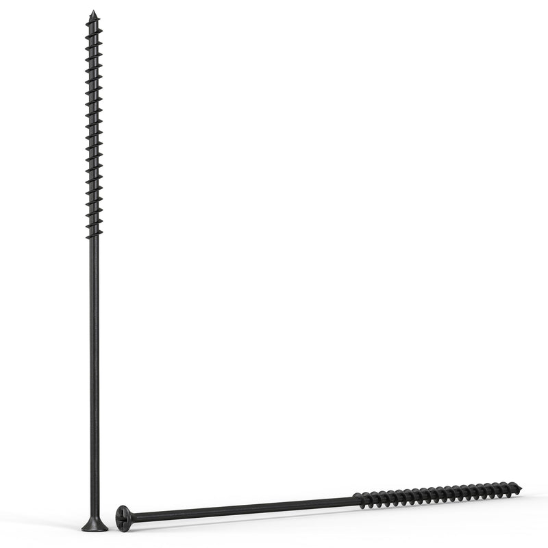 [Australia - AusPower] - Qualihome #10 Coarse Thread Sharp Point Drywall Screw with Phillips Drive #2 Bugle Head, 1 Lb/Pound, Black, Ideal Screw for Drywall Sheetrock, Wood and More (6 Inch) 6 Inch 