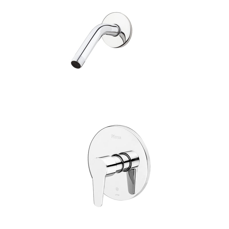 Pfister R890600 Pfirst Modern 1-Handle Shower Trim Only Less Showerhead, Polished Chrome 1 Pack