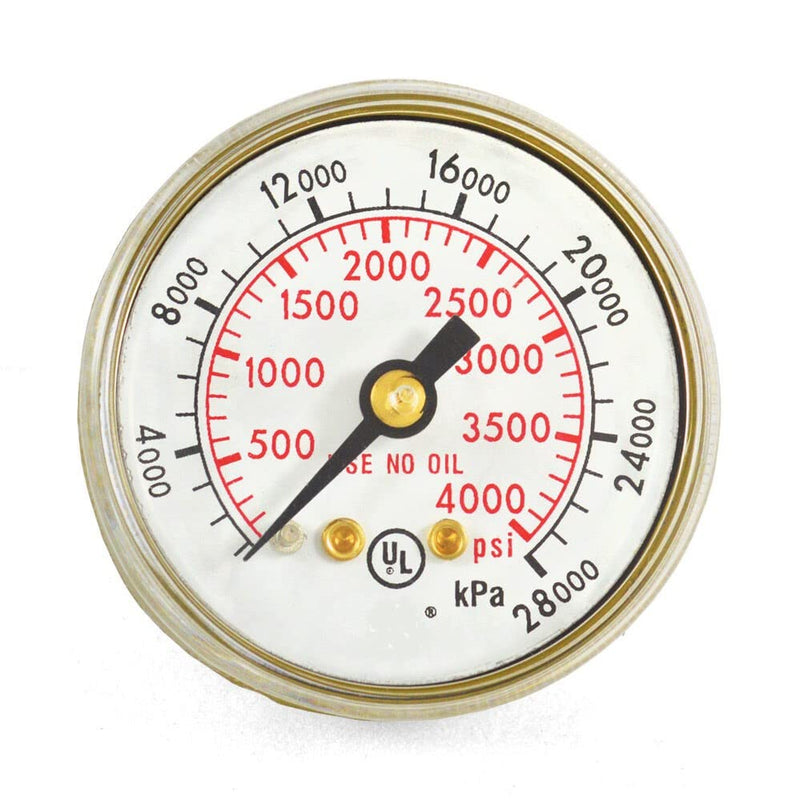 [Australia - AusPower] - 1-1/2" x 4000 PSI Welding Repair Replacement Gauge for Victor Flowmeters, V-602 