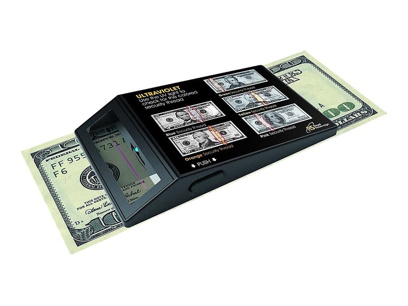 Royal Sovereign Portable Ultraviolet Counterfeit Detector, U.s. Currency, 2.6 X 0.6 X 4.5, Black