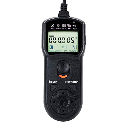 JJC Intervalometer Timer Remote for Nikon Z8 Z9 D850 D810A D810 D800 D800E For Nikon MC-30