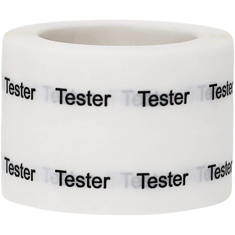 Clear Tester Stickers, 1/2 Inch Round, 1000 Labels on a Roll Clear