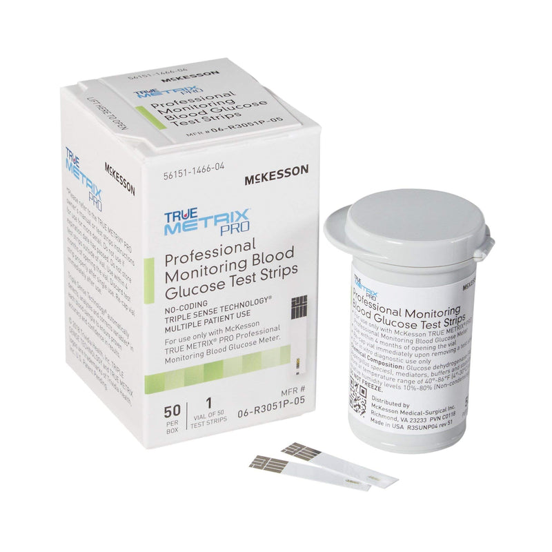 [Australia - AusPower] - McKesson True METRIX Professional Monitoring Blood Glucose Test Stripes, 50 Strips, 1 Pack 50 Count (Pack of 1) 