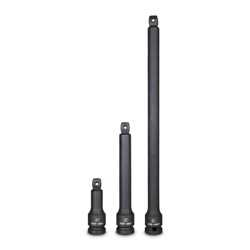 Capri Tools 2283253 1/2-Inch Drive Wobble Impact Extension Bar Set, CrMo, 3-Piece