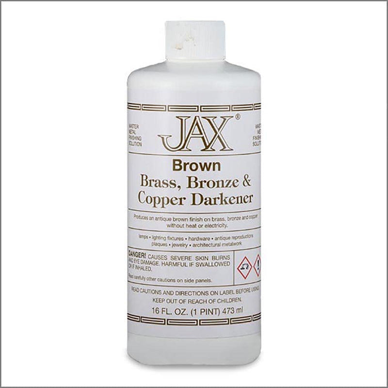 [Australia - AusPower] - JAX Brown Darkener - Metal Finishing Solution - Antique Finish without Heat or Electricity - Pint 