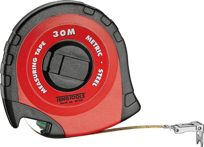 [Australia - AusPower] - Teng Tools 15 Metre 49 Foot Metric and SAE Measuring Tape - MT15, Silver 