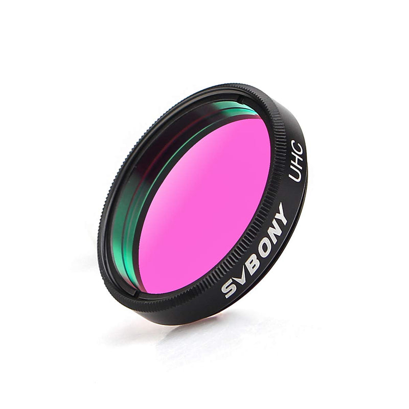 [Australia - AusPower] - SVBONY Telescope Filter 1.25 inches UHC Filter Astrophotography to Improve The Image Contrast Reduces Light Pollution (1.25 inch) 1.25 inch 