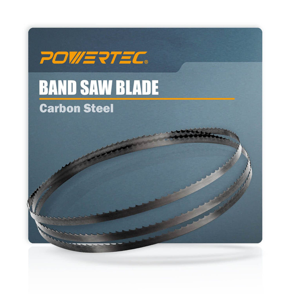 POWERTEC 59-1/4 Inch Bandsaw Blades, 1/4" x 24 TPI Band Saw Blades for Sears Craftsman, Ryobi, B&D, Skil, Protect and Tradesman 9" Band Saw for Woodworking, 1 Pack (13154) 1/4" x 24 TPI, 1 PK