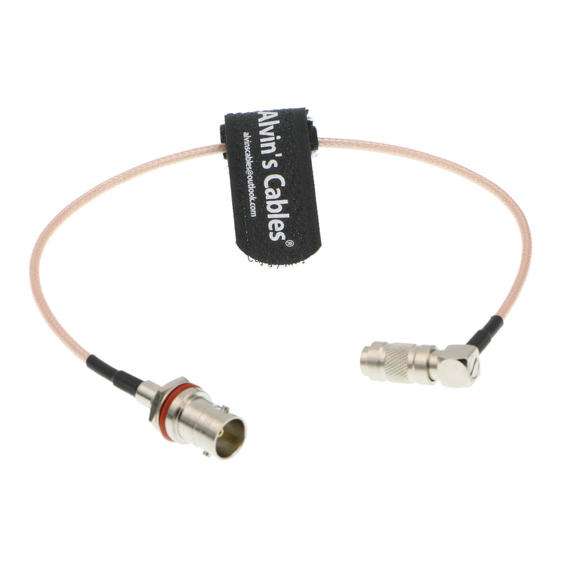 [Australia - AusPower] - Alvin's Cables BNC Female to DIN 1.0 2.3 Male Right Angle RG179 75Ohm Cable for Blackmagic 30CM 