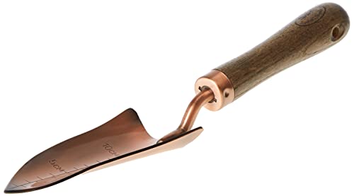 Esschert Design copper plated shovel with sturdy metal blade and wooden handle
