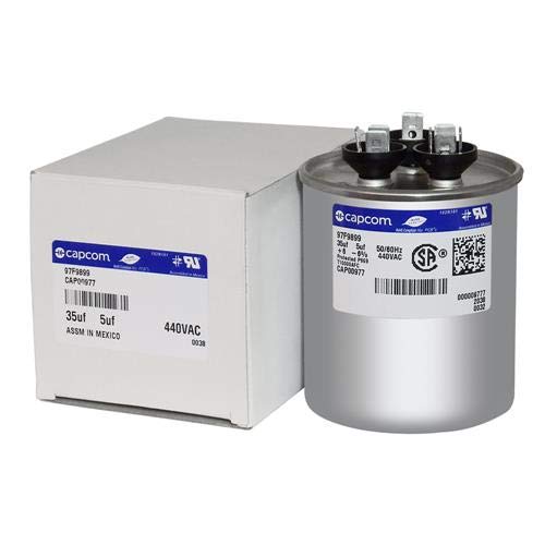 [Australia - AusPower] - 97F9899 - OEM Upgraded Replacement Round Capacitor 35 + 5 uf MFD 440 Volt Fits GE 