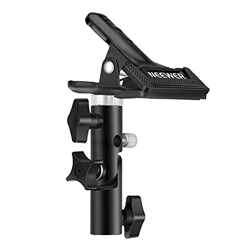 Neewer 3 PCS Photo Studio Heavy Duty Metal Clamp Holder with 5/8" Light Stand Attachment for Reflector CL-02 (3 Pack)