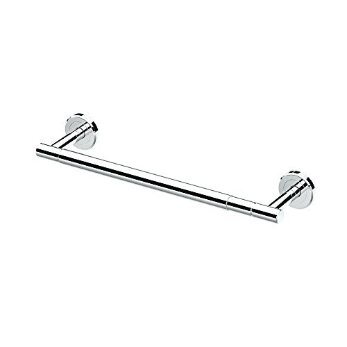 Gatco 1433C Latitude II Wall Mount Paper Towel Holder, Chrome Finish Kitchen & Bathroom Paper Towel Rack, Modern Wall Mounted Dispenser, Rust-Resistant Organizer for Space-Saving Storage