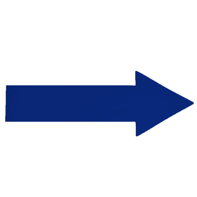 [Australia - AusPower] - DuraMark Blue 10 Inch Thin Stem Arrows for 5S Lean Organization Floor Marking Have Heavy Duty Industrial Adhesive with Removable Poly Liner (Pack of 5) (Pack of 5) 