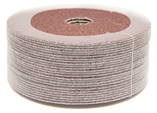 Benchmark Abrasives 5-inch 120-grit resin fiber sanding discs, 25-count package
