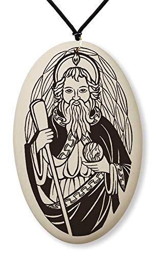 Saint Jude Porcelain Medal on Braded Cord | Patron of lost or impossible causes and hospitals