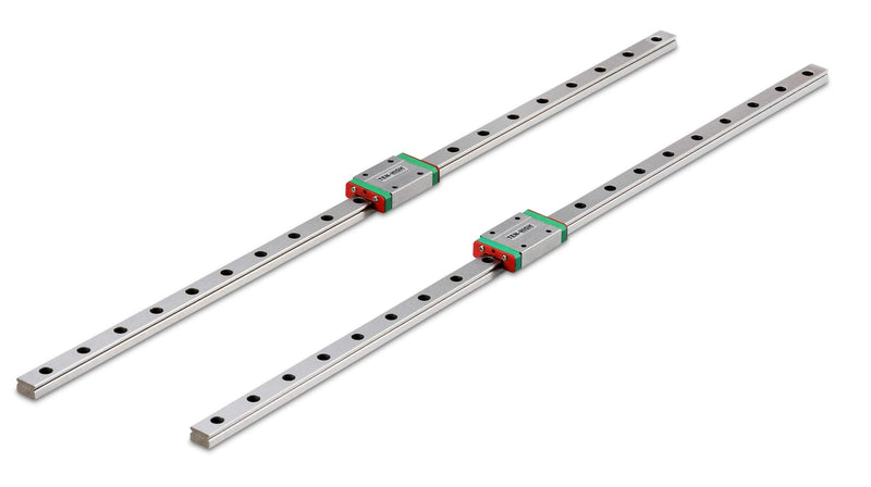 [Australia - AusPower] - TEN-HIGH MGN12 100mm Linear Guide Rail Linear Motion Slide Rails Linear Motion Products, for 3D Printer and CNC Machine, 2pcs Rails + 2pcs MGN12H Block Bearings (Longer Block) 