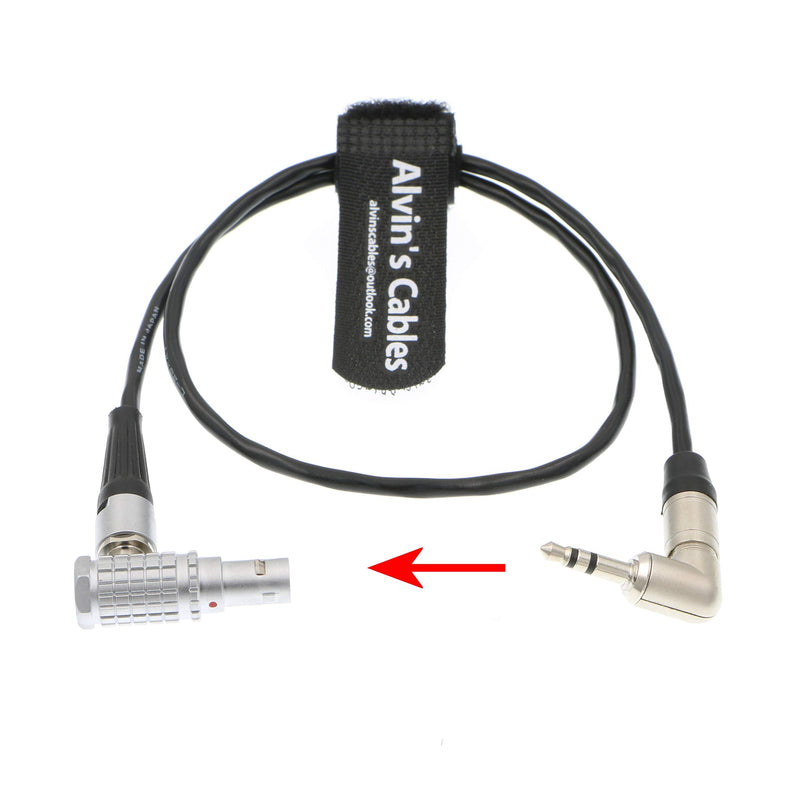 [Australia - AusPower] - Alvin's Cables Timecode Cable for Tentacle Sync Timecode Generator to ARRI Alexa Sound Devices 3.5mm TRS to 5 Pin Cable 50cm| 19.7inches 50cm right angle 5 pin 3.5mm→5 Pin 