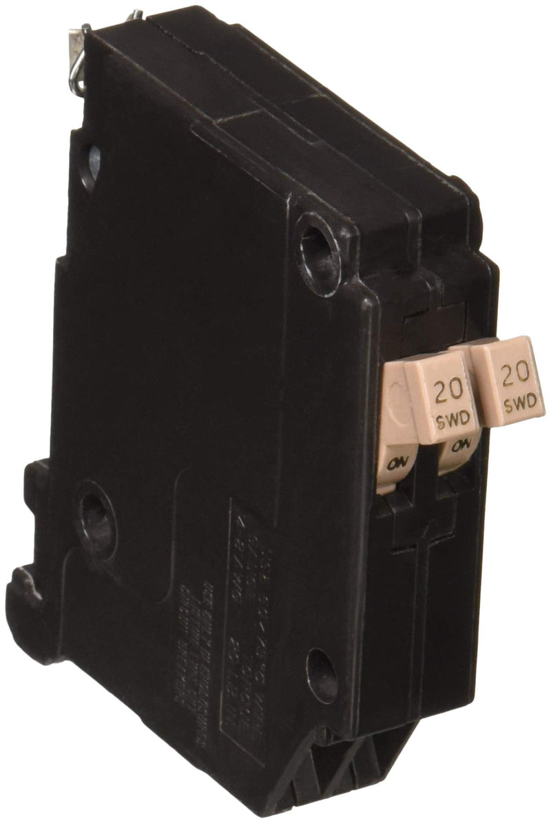 Eaton CHT2020CS Cutler Hammer Circuit Breaker, 20 Amp, 120/240 Vac, 10 Ka, 148 Awg, 1 Poles, Plug On Mount