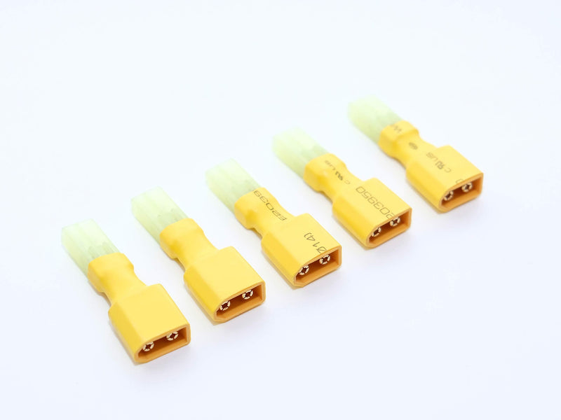 [Australia - AusPower] - Lot (5) XT60 XT-60 Male to Mini-Tamiya Female Adapter Connector Converter for RC 