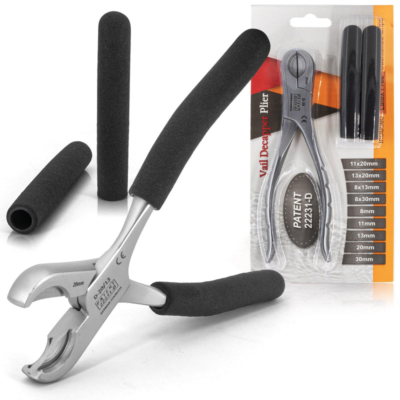 Dual Action Decapper Pliers for Decapping Crimped Vials and Bottles Scientific Labwares (11mm and 20mm) 11mm and 20mm
