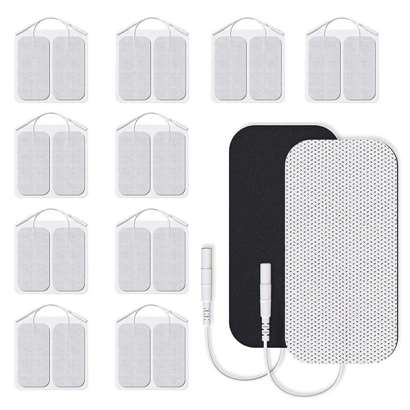 [Australia - AusPower] - TENS Unit Pads 2X4 20 Pcs Replacement Pads Electrode Patches for Electrotherapy 