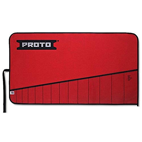 Red Short Wrench Tool Roll 14 Piece