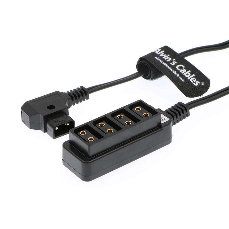 [Australia - AusPower] - Alvin's Cables D-tap Splitter Cable D-tap Male to 4 Port Dtap Female Power Supply for V-Mount Camera Battery P-tap Power Hub 60cm| 23.6inches 60cm/23.6in 1 to 4 