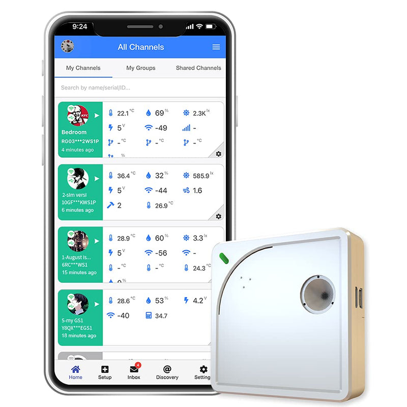 [Australia - AusPower] - UbiBot WS1 WiFi Environmental Sensor: Temp, Humidity, Light Monitoring | External Probe | Alerts, Schedule Reports & Device Sharing | Local Deployment| IFTTT & Alexa | 2.4GHz WiFi, No Hub Needed 
