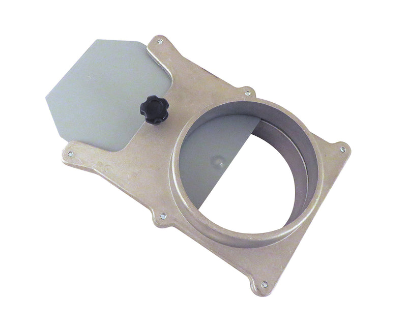 4 Inch OD Self Cleaning No Clog Aluminum Blast Gate Cut Off Valve for Dust Collection System ABG4