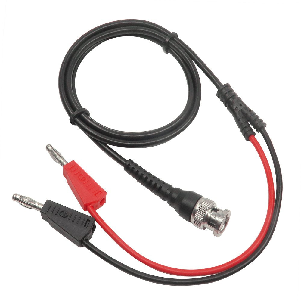 Coaxial Cable BNC Male to Dual Banana Plug Test Lead for Oscilloscope