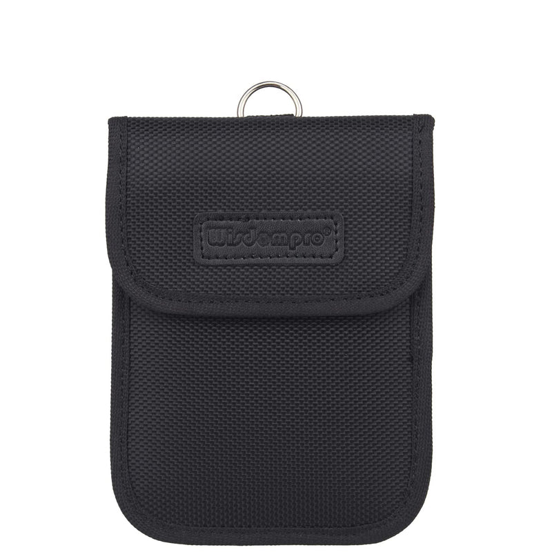 [Australia - AusPower] - Faraday Bag for Key Fob, Wisdompro WP4694 RFID Key Fob Protector RF Car Signal Blocking Faraday Cage Protector, Anti-Theft Pouch, Anti-Hacking Case Blocker - Black 