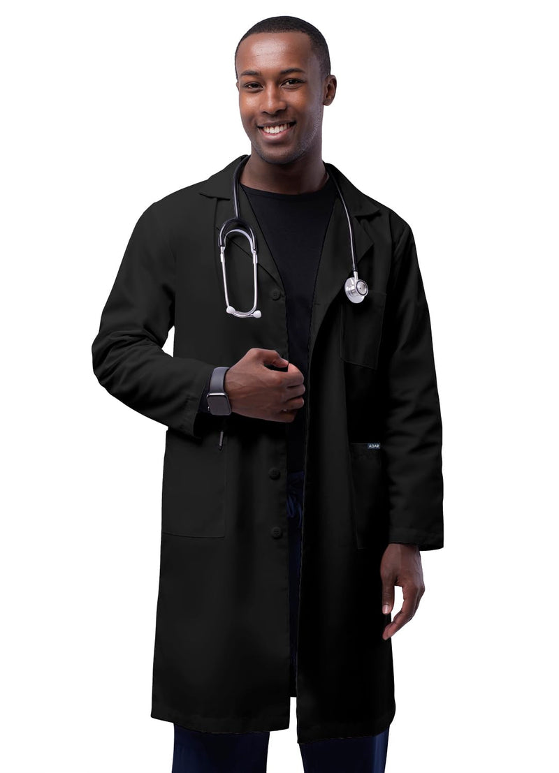 Adar Universal Unisex Lab Coats - Classic 39" Lab Coat 44 Black