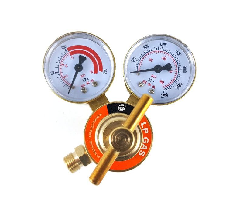 SÜA - Propane Regulator Welding Gas Gauges - CGA-510 - Rear Connector - LDB series - Check all the pictures and read the full description of this product to make sure it fits your tanks and hoses.