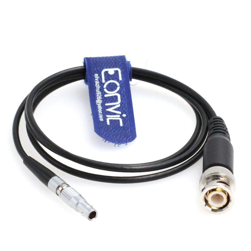 [Australia - AusPower] - Eonvic Timecode Cable for Red Epic Scarlet BNC to 4pin Nor1438 Audio Adapter Cable Black Cable 