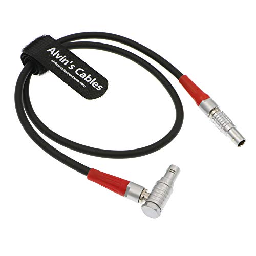 Alvin's Cables 4 Pin Male to 4pin Male Cable for Arri LBUS FIZ MDR Focus Right Angle to Straight 180° Right Angle to Straight