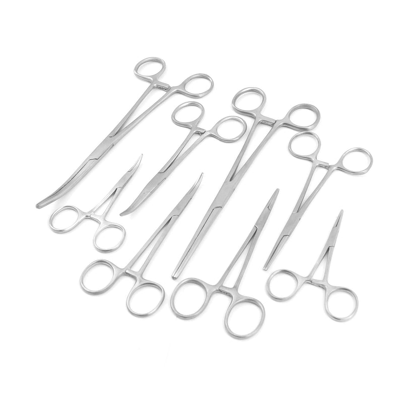 OdontoMed2011® Ultimate HEMOSTAT Set, 8 Piece Ideal for Hobby Tools, Electronics, 7.25", 5.5", 5", 3.5" ODM