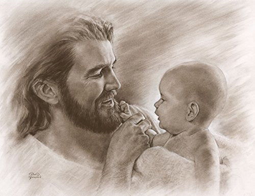 David Bowman Precious Wall Art Print Jesus Christ and Baby Religious Spiritual Christian Fine Art… (11x14 print) 14"L x 11"W