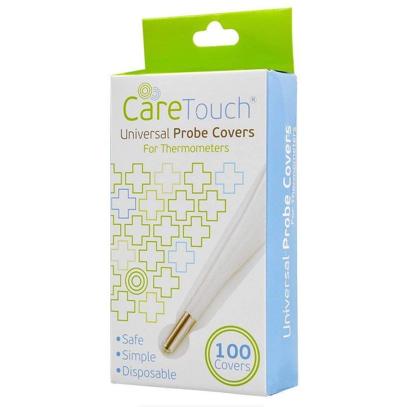 [Australia - AusPower] - Care Touch CTPC100 Disposable Universal Probe Covers, Shape (Pack of 100) 