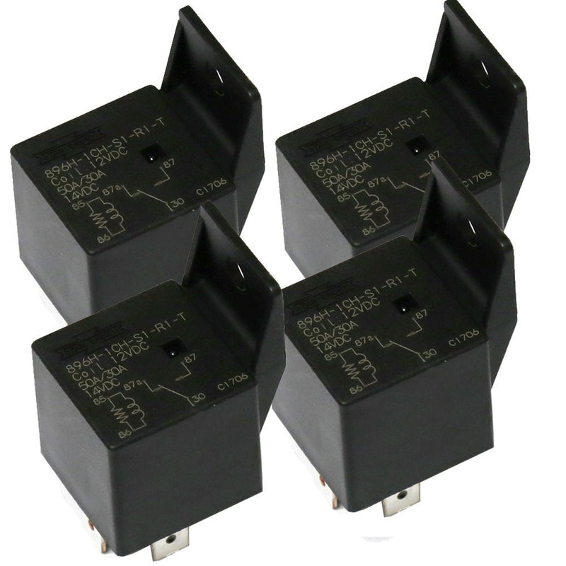 [Australia - AusPower] - (4X) Song Chuan 896H-1CH-S1-R1-T Automotive 12VDC Relays SPNO 50A 12VDC 