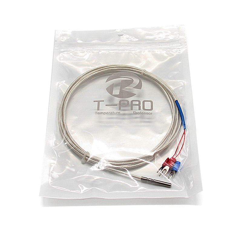 [Australia - AusPower] - T-PRO RTD PT100 Temperature Sensors Three-wire System?Stainless Steel Probe(4×30MM) Range:-50?-200? (6.6Feet) 6.6Feet 
