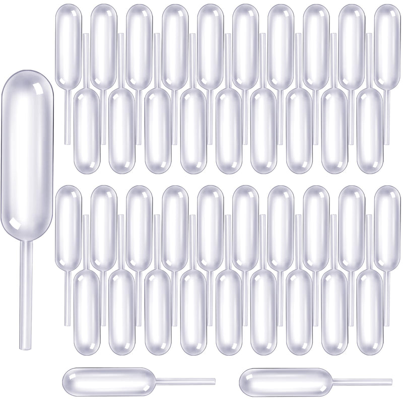 [Australia - AusPower] - Teenitor Cupcake Pipettes, 60Pcs 4ml Alcohol Infuser Plastic Pipettes Dropper Squeeze Dropper Disposable Mini Flavor Liquor Infuser for Chocolate Strawberries Cupcakes 60 
