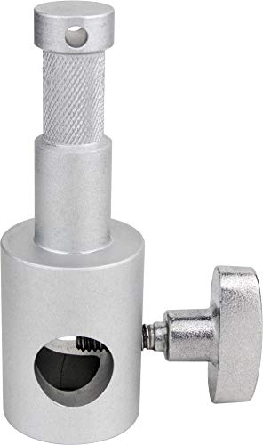Kupo Adapter Stud, 5/8" Receiver to 5/8" Stud Extra Long Baby Spigot for Grip Arms and Stands, Converts Threaded Studs to Non-Threaded Baby Mounts for Lighting (KG013312)