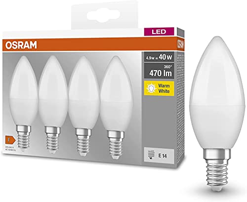 Osram LED light bulb. Warm White 4 pcs (pack of 1) Candle