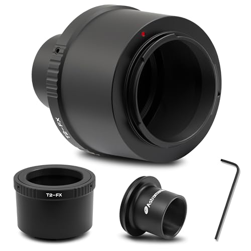 Astromania T T2 Lens Mount Ring and T Adapter for Fuji FX Camera System Ring Set for Fuji FX