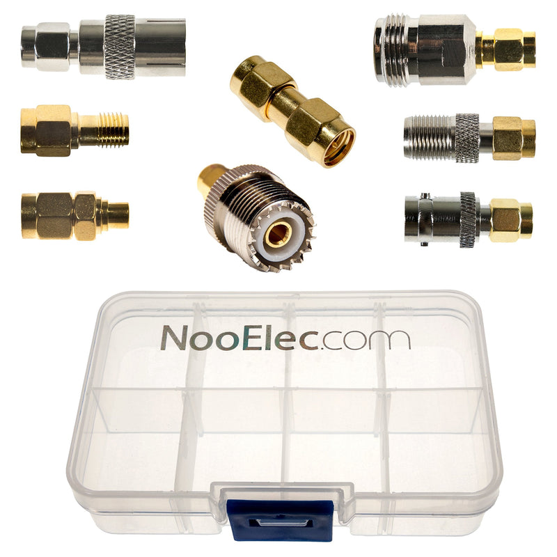 [Australia - AusPower] - SMA Adapter Connectivity Kit: 8 Adapters for NESDR (RTL-SDR) SMA Radios w/Case 